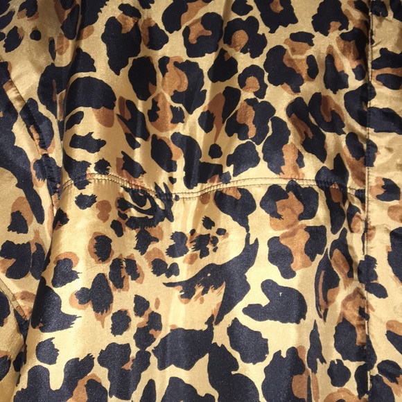 100% silk leopard bomber jacket - Picture 2 of 6